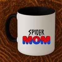 Funny Spider Mom Matching Family Shirts Coffee Mug thumb 2