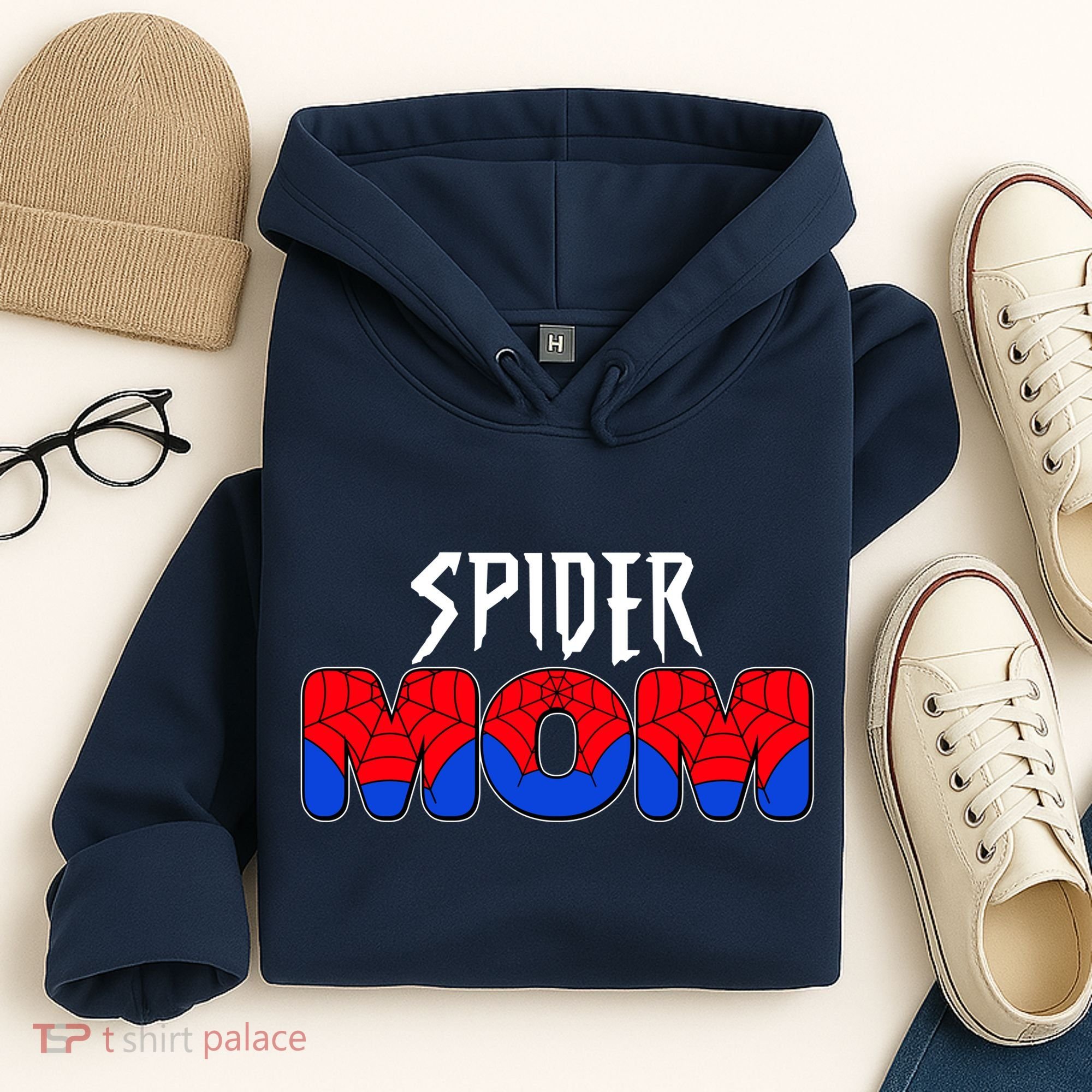 Funny Spider Mom Matching Family Shirts Hoodie