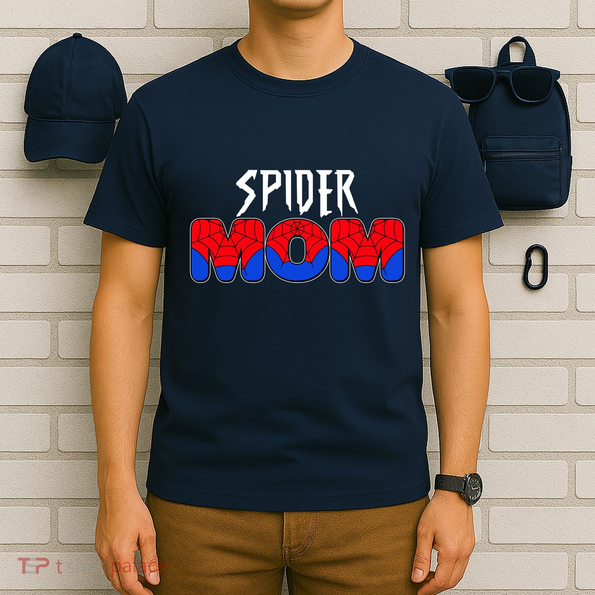 Funny Spider Mom Matching Family Shirts T-Shirt
