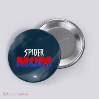 Funny Spider Mom Matching Family Shirts Button thumb 0