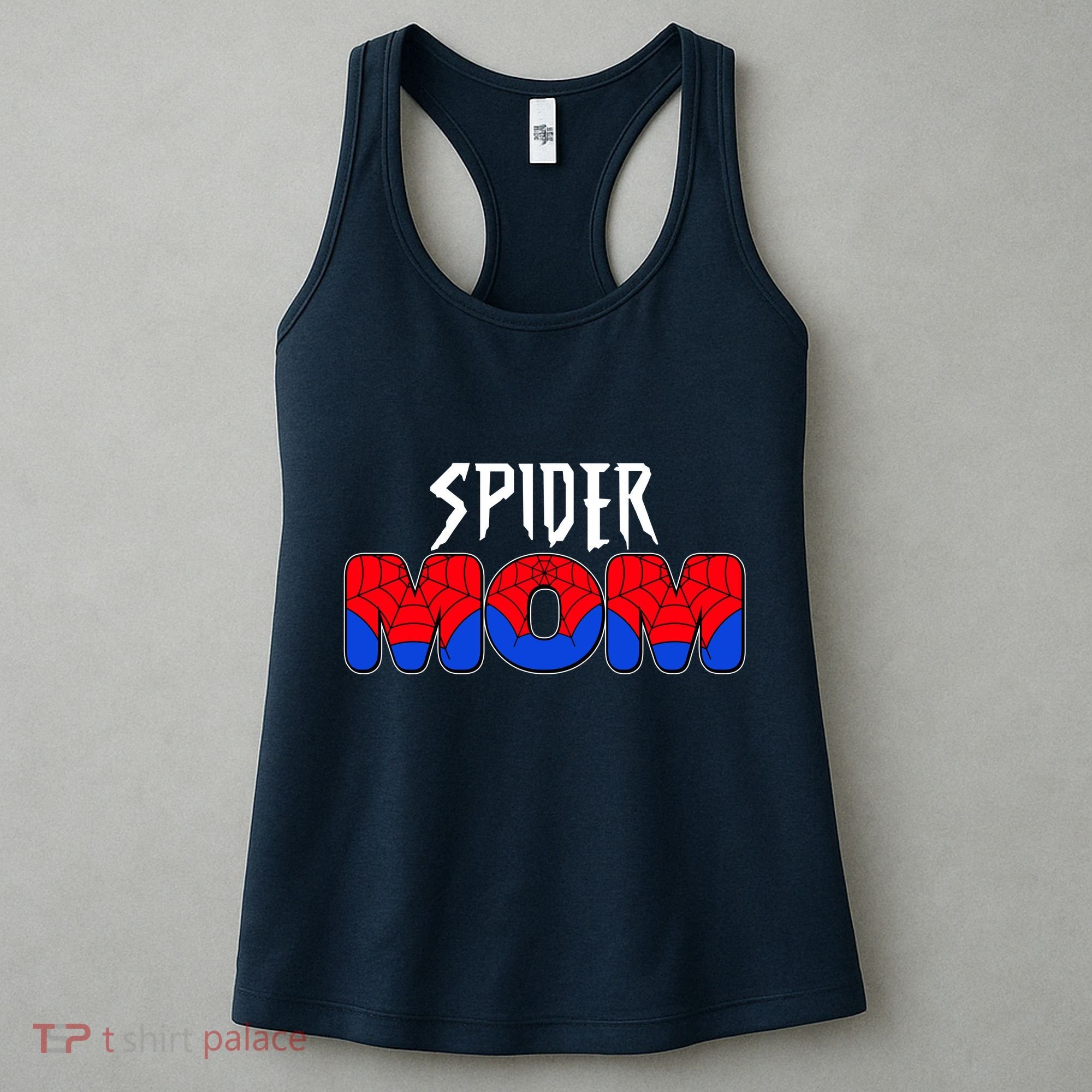 Funny Spider Mom Matching Family Shirts Women's Tank Top