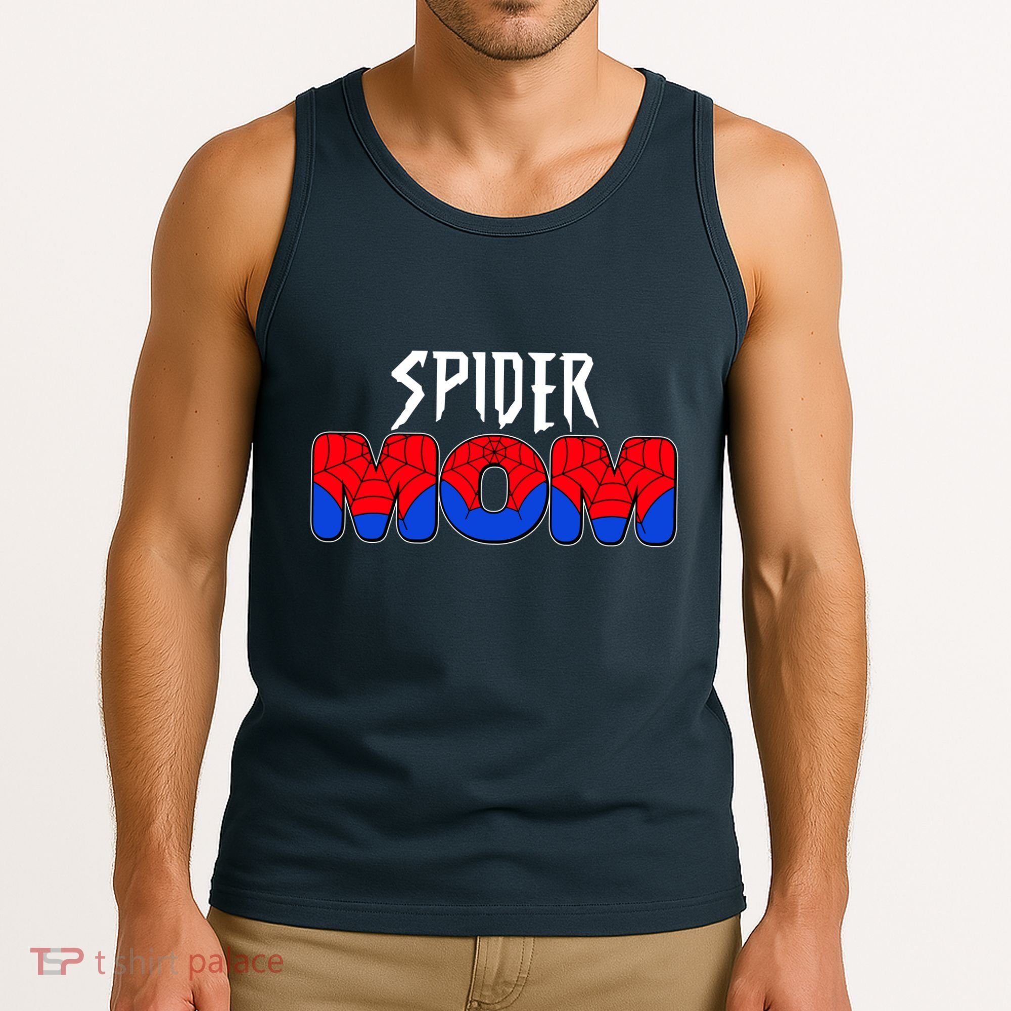 Funny Spider Mom Matching Family Shirts Tank Top