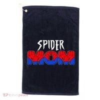 Funny Spider Mom Matching Family Shirts Golf Towel thumb 0