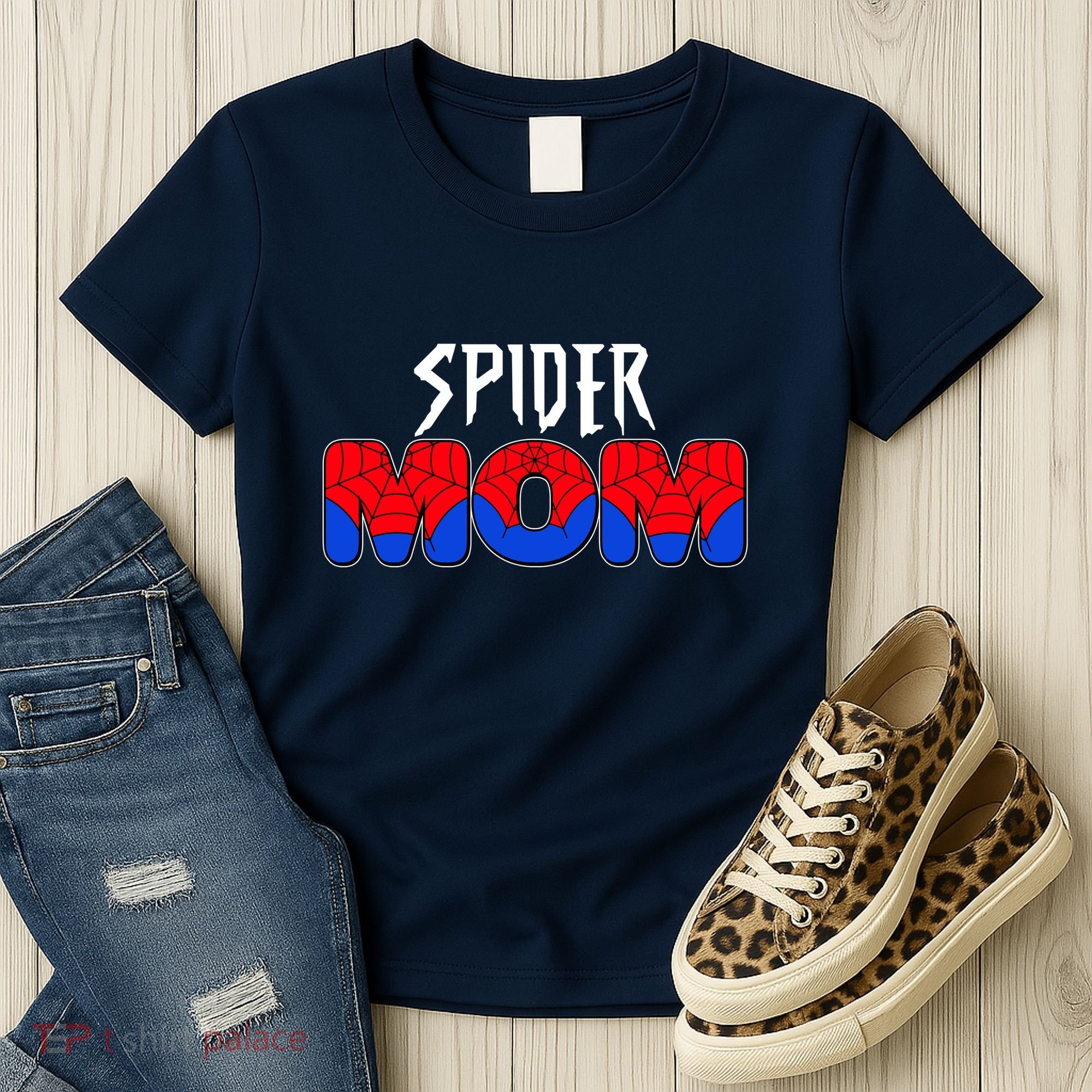 Funny Spider Mom Matching Family Shirts Women's T-Shirt