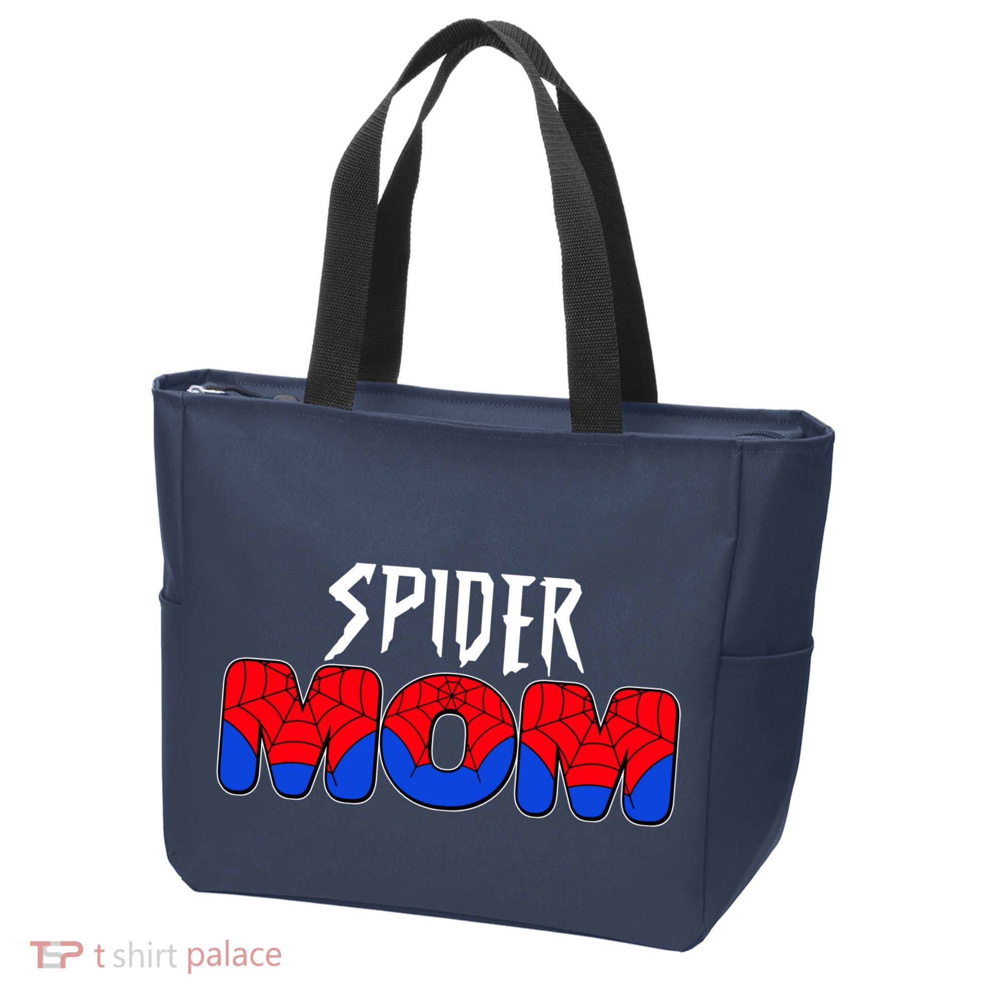 Funny Spider Mom Matching Family Shirts Tote Bag