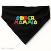 Funny Super Mommio Mother's Day Gamer USA-Made Doggie Bandana thumb 0