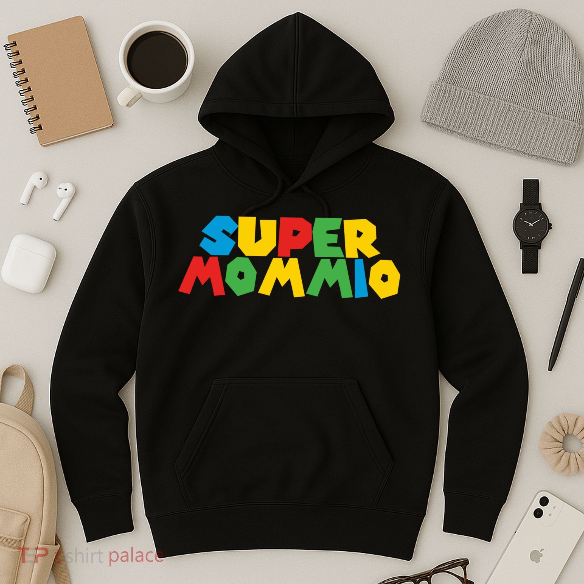 Funny Super Mommio Mother's Day Gamer Hoodie