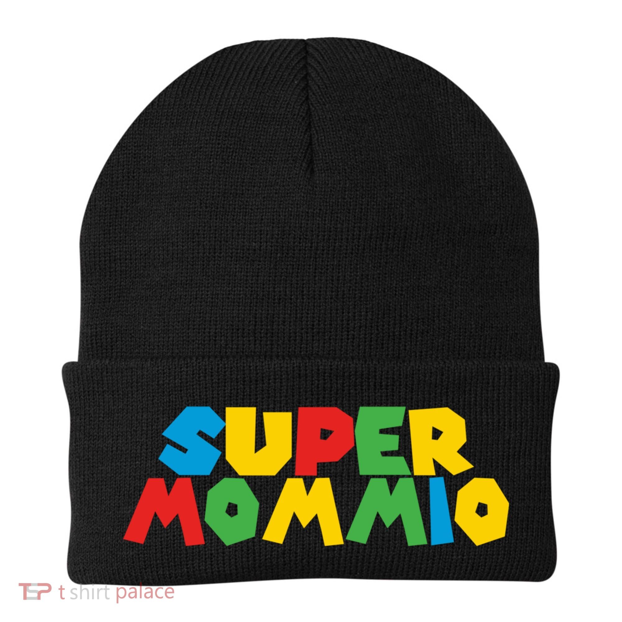 Funny Super Mommio Mother's Day Gamer Beanie