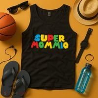 Funny Super Mommio Mother's Day Gamer Tank Top thumb 4