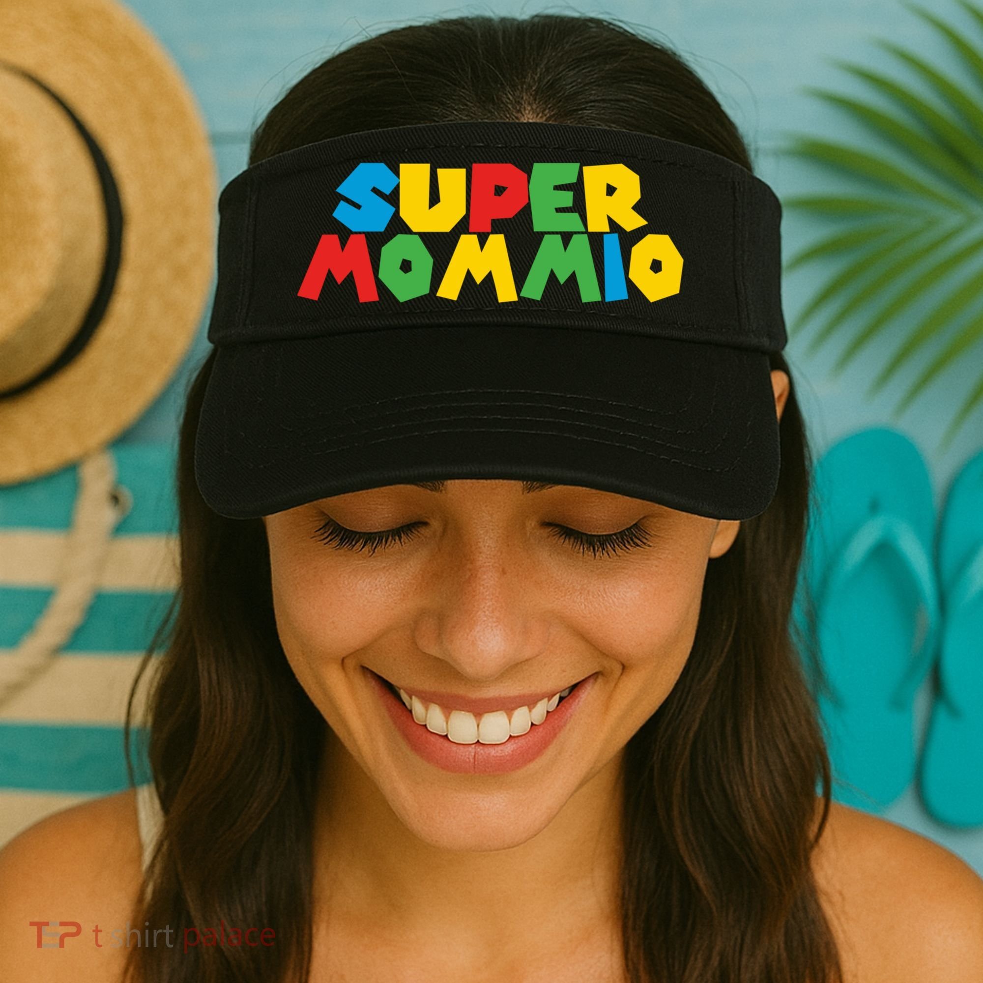 Funny Super Mommio Mother's Day Gamer Visor