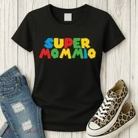 Funny Super Mommio Mother's Day Gamer Women's T-Shirt thumb 3