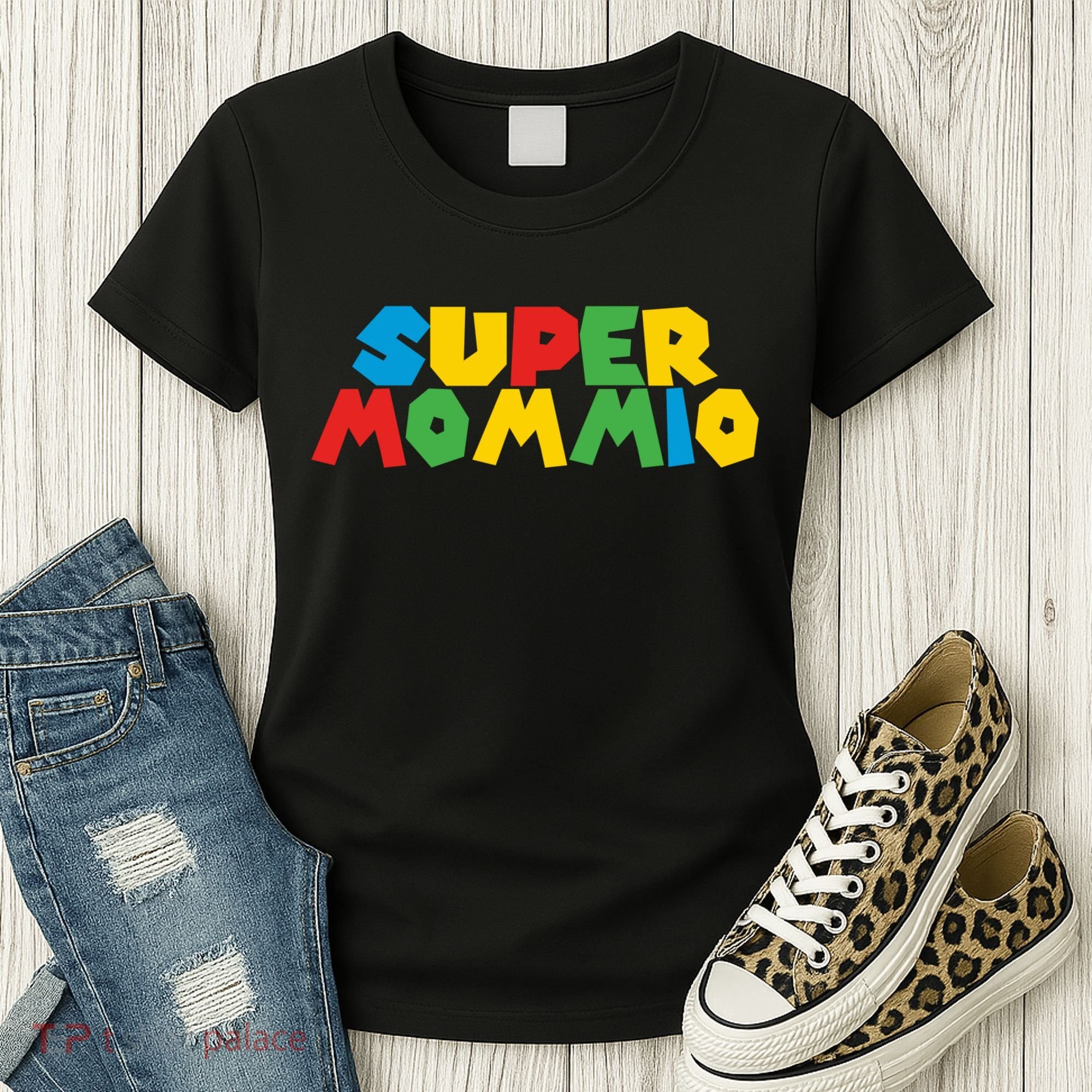 Funny Super Mommio Mother's Day Gamer Women's T-Shirt
