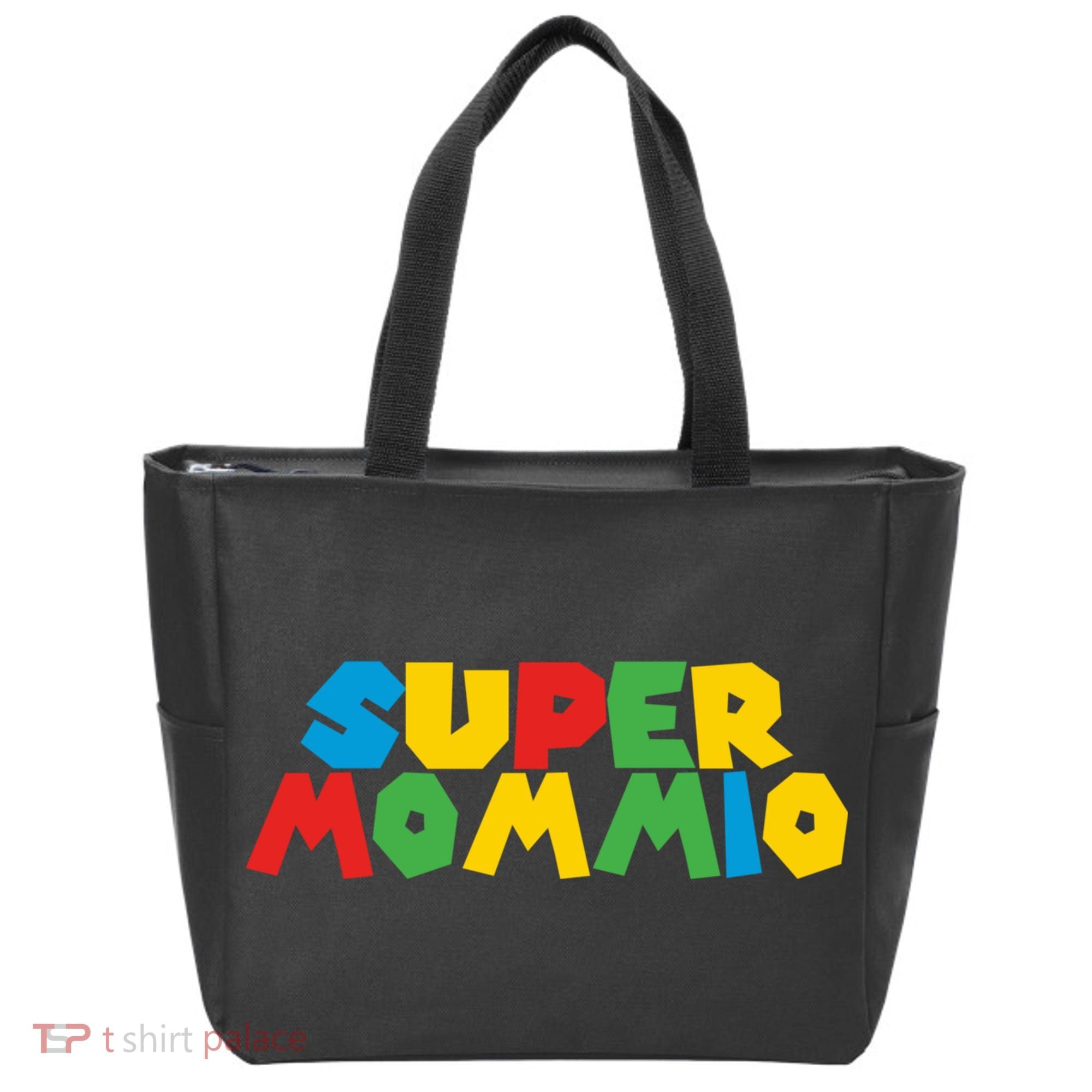 Funny Super Mommio Mother's Day Gamer Tote Bag