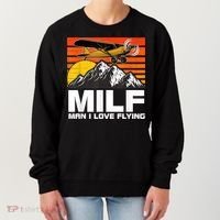 Funny Saying MILF Man I Love Flying Women's Sweatshirt thumb 0