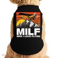 Funny Saying MILF Man I Love Flying Doggie Tank thumb 0