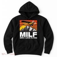 Funny Saying MILF Man I Love Flying Hoodie thumb 0