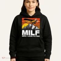 Funny Saying MILF Man I Love Flying Hoodie thumb 5