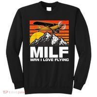 Funny Saying MILF Man I Love Flying Sweatshirt thumb 0