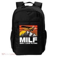 Funny Saying MILF Man I Love Flying Backpack thumb 0