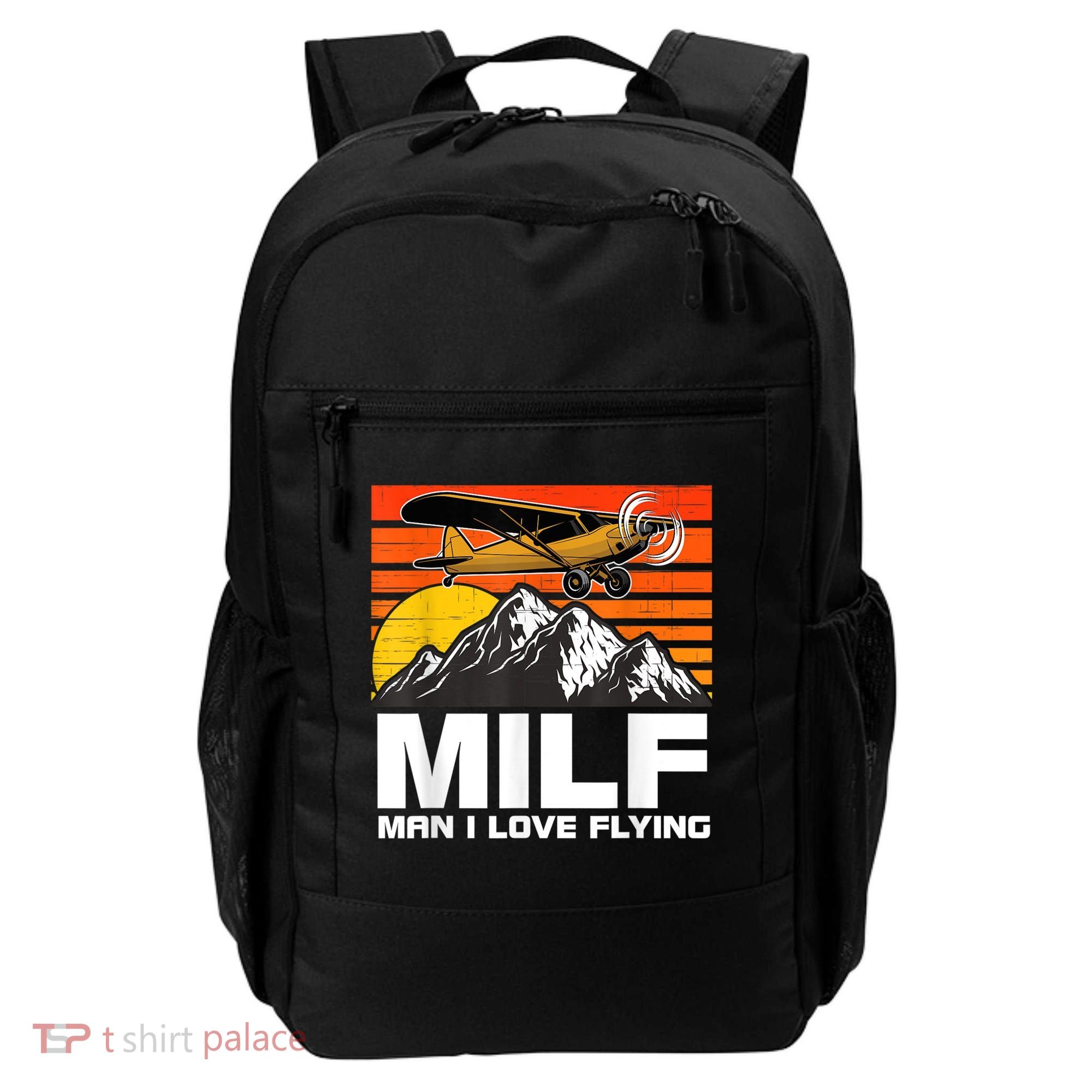 Funny Saying MILF Man I Love Flying Backpack