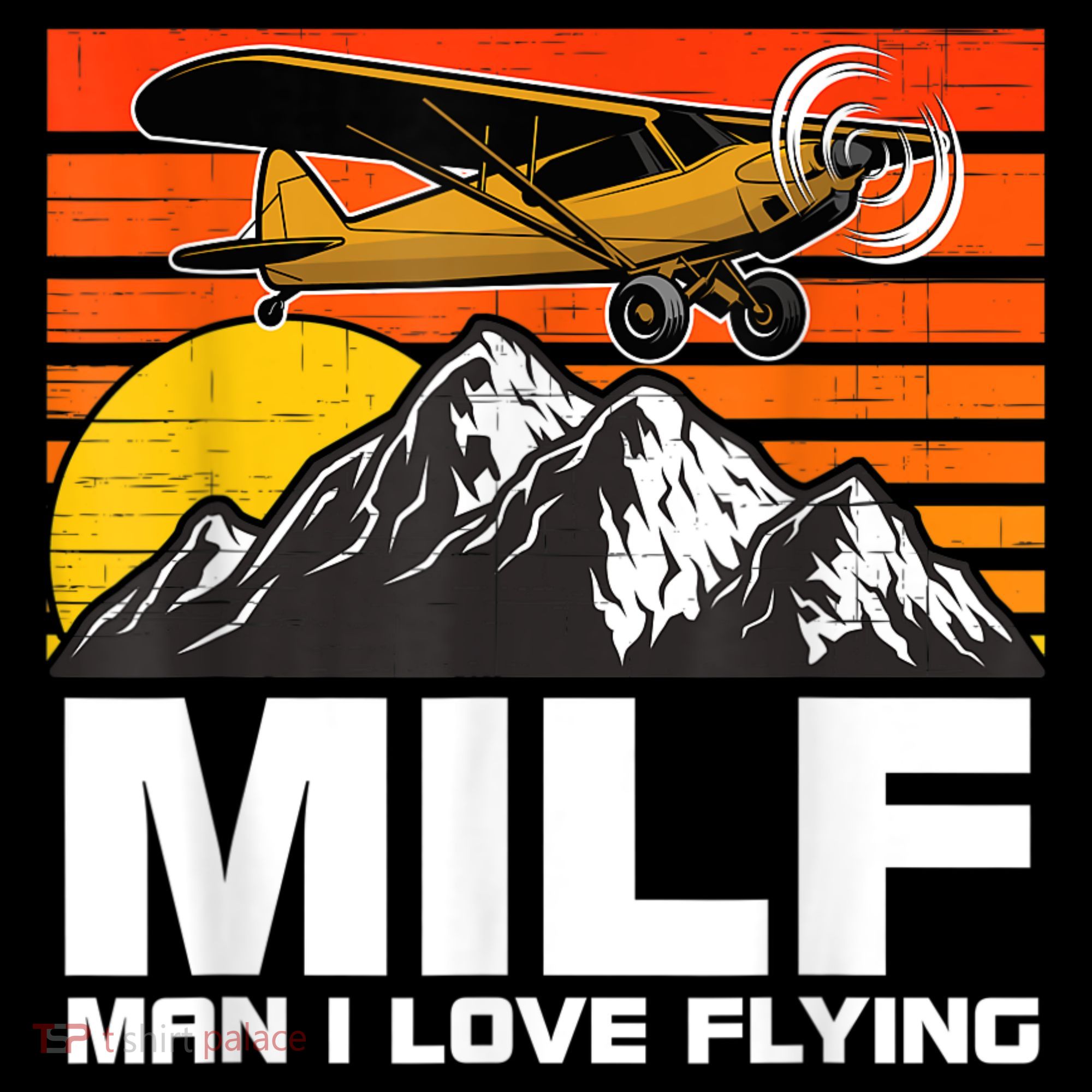 Funny Saying MILF Man I Love Flying Women's Hoodie