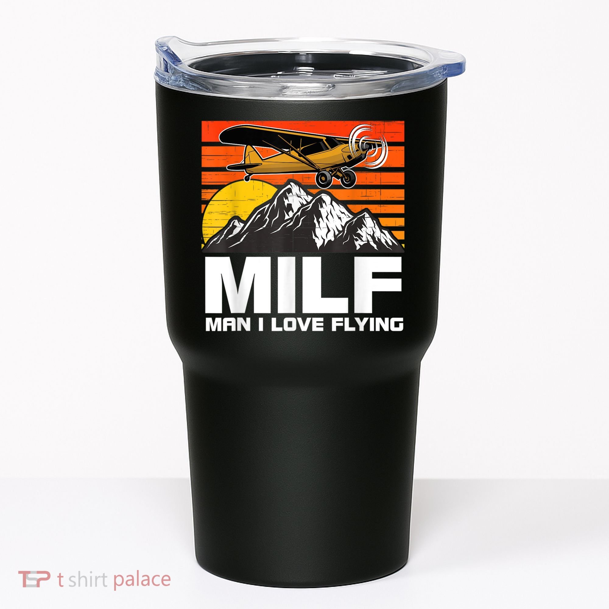 Funny Saying MILF Man I Love Flying Tumbler