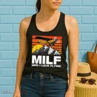 Funny Saying MILF Man I Love Flying Women's Tank Top thumb 2