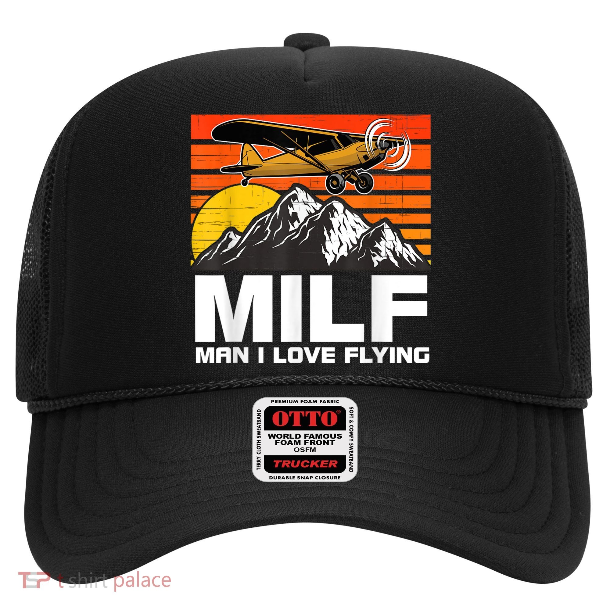 Funny Saying MILF Man I Love Flying Hat