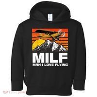 Funny Saying MILF Man I Love Flying Toddler Hoodie thumb 0