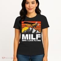 Funny Saying MILF Man I Love Flying Women's T-Shirt thumb 4
