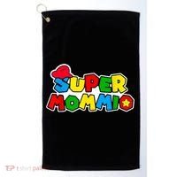 Funny Super Mommio Mother's Day Gamer Golf Towel thumb 0