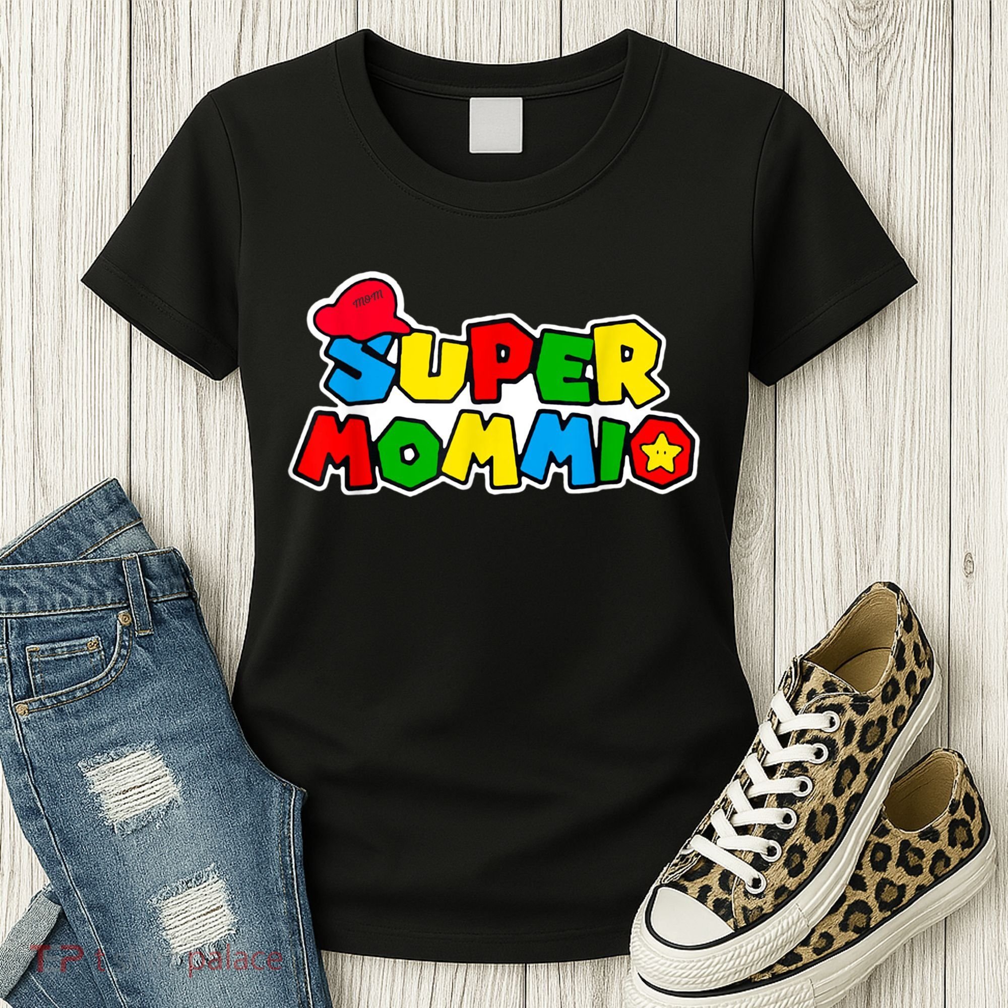 Funny Super Mommio Mother's Day Gamer Women's T-Shirt