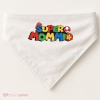 Funny Super Mommio Mother's Day USA-Made Doggie Bandana thumb 0