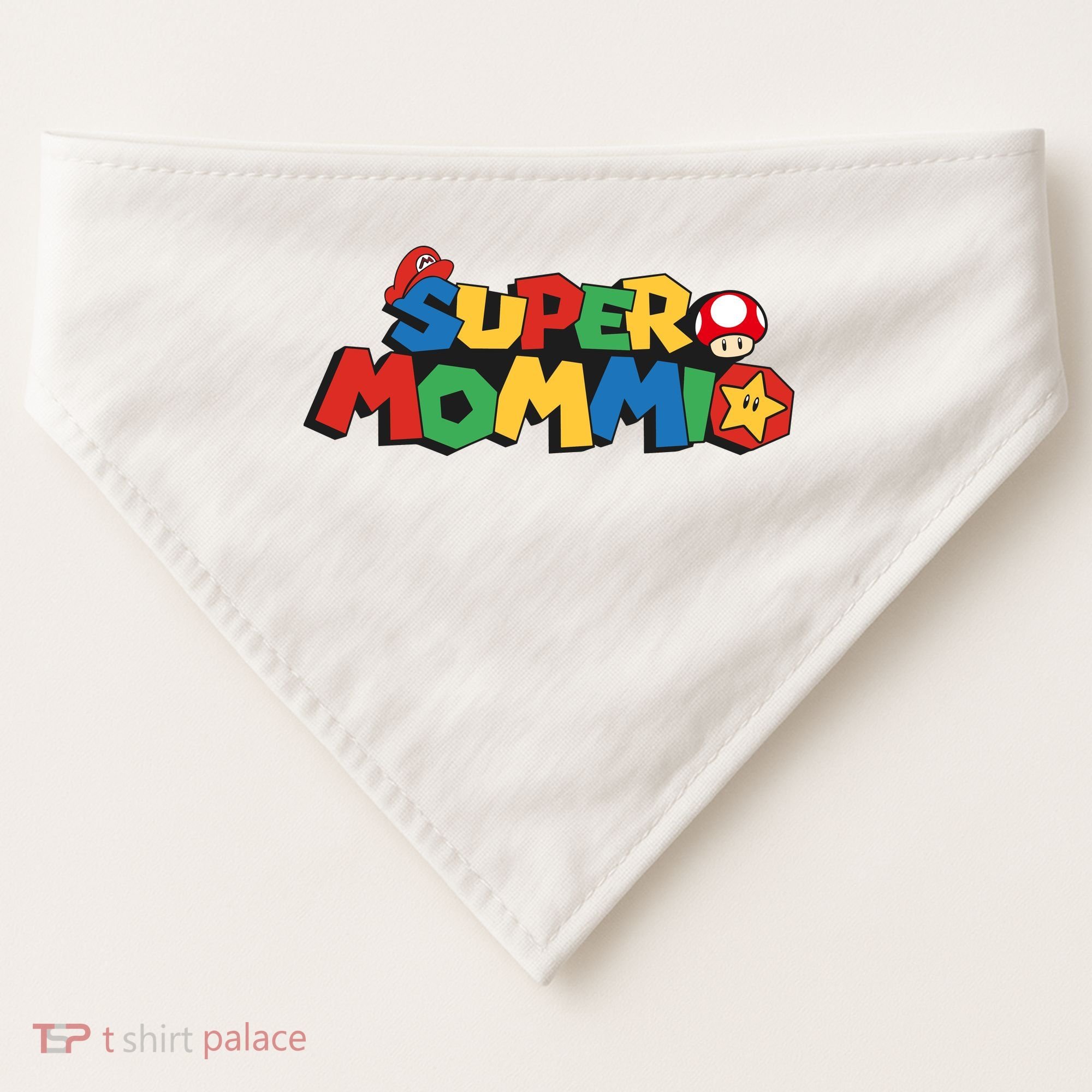 Funny Super Mommio Mother's Day USA-Made Doggie Bandana