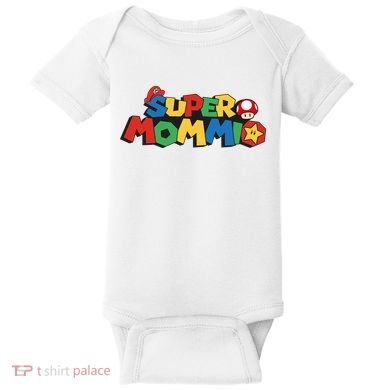 Funny Super Mommio Mother's Day Baby Bodysuit