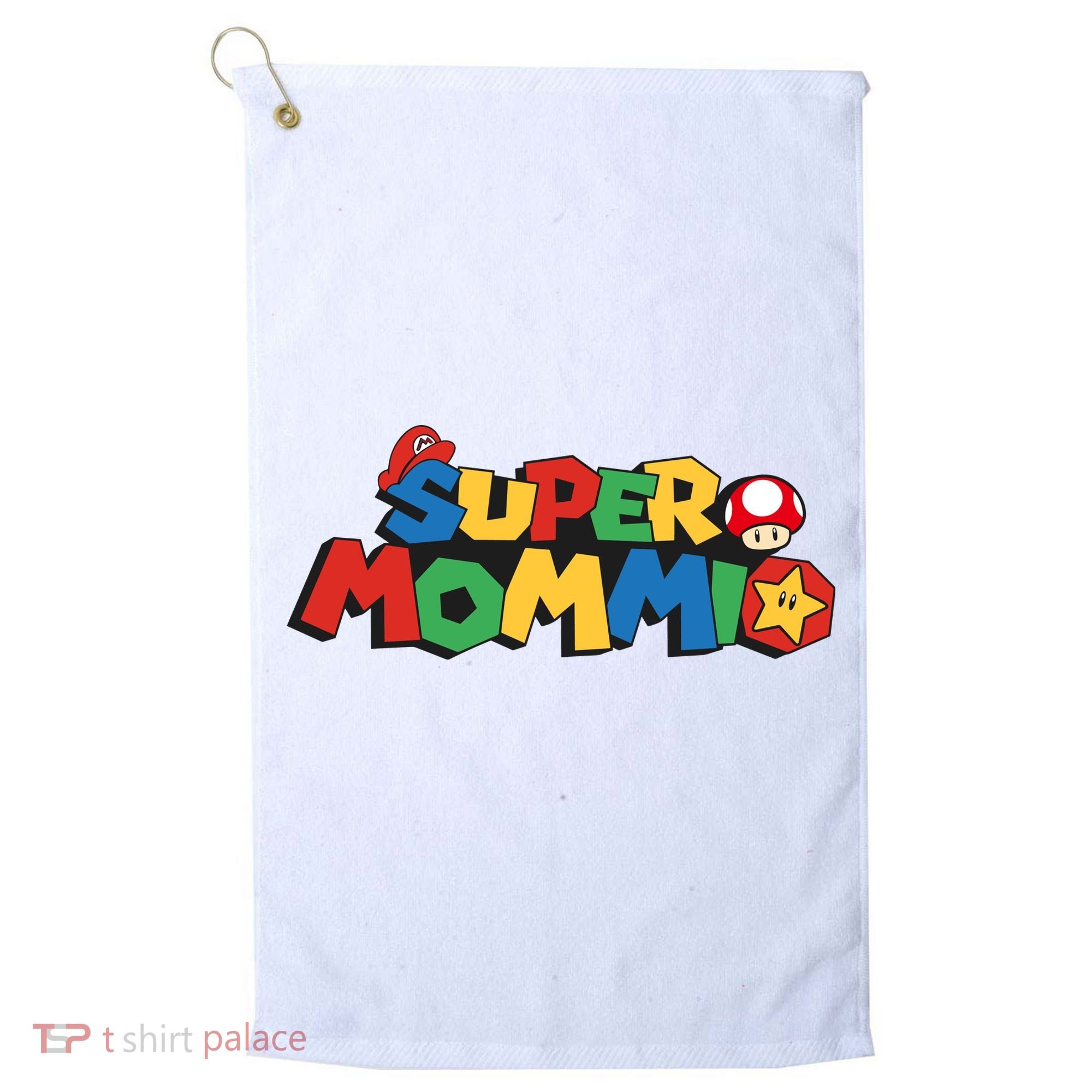 Funny Super Mommio Mother's Day Golf Towel
