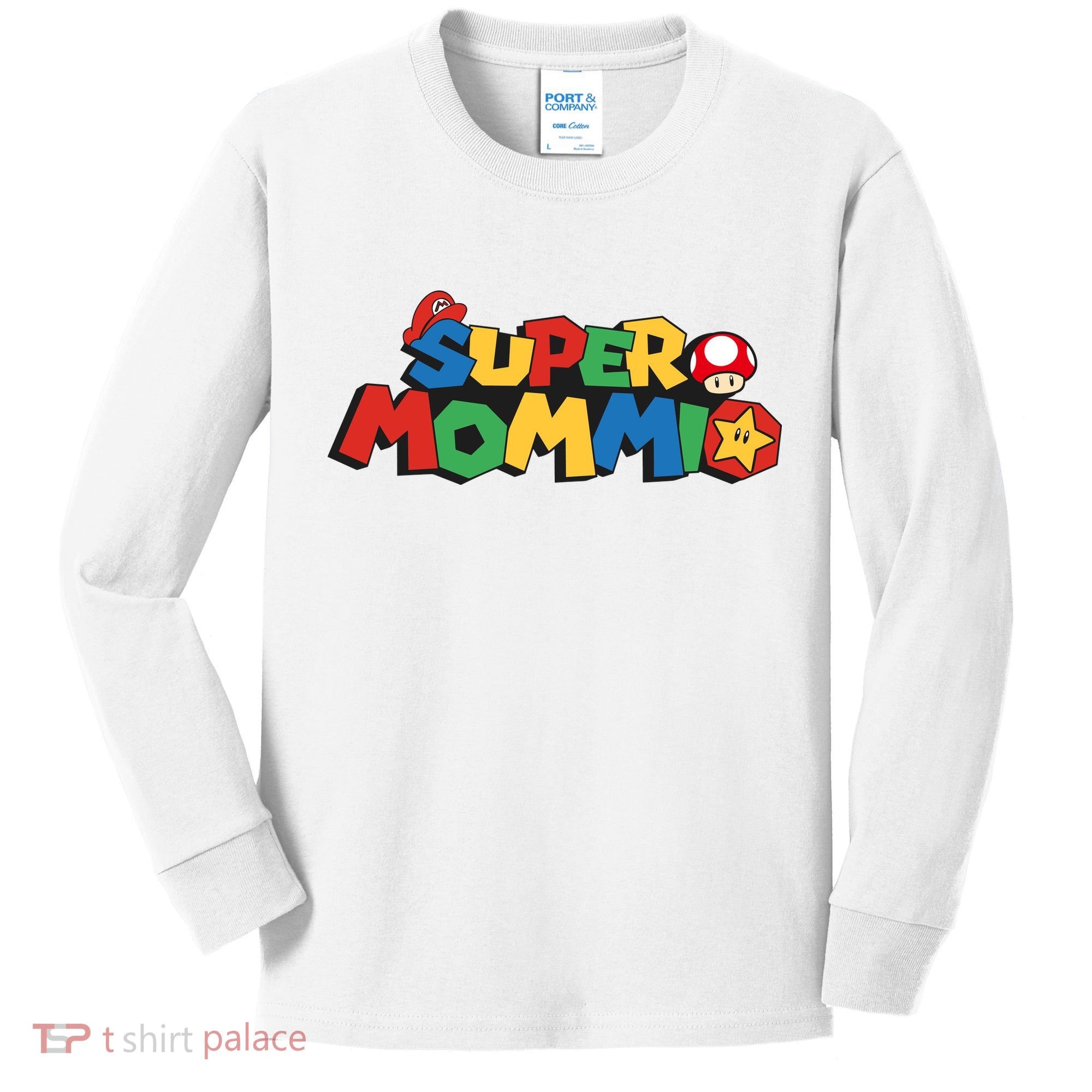 Funny Super Mommio Mother's Day Kids Long Sleeve Shirt