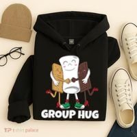 Funny Smores Marshmallow Chocolate Camping Group Hug Hoodie thumb 4
