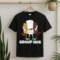 Funny Smores Marshmallow Chocolate Camping Group Hug T-Shirt thumb 2