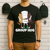 Funny Smores Marshmallow Chocolate Camping Group Hug T-Shirt thumb 6