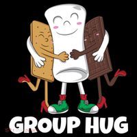 Funny Smores Marshmallow Chocolate Camping Group Hug Bucket Hat thumb 4
