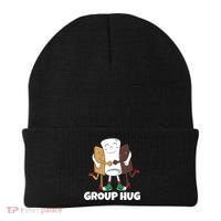 Funny Smores Marshmallow Chocolate Camping Group Hug Beanie thumb 0