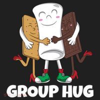 Funny Smores Marshmallow Chocolate Camping Group Hug Beanie thumb 2