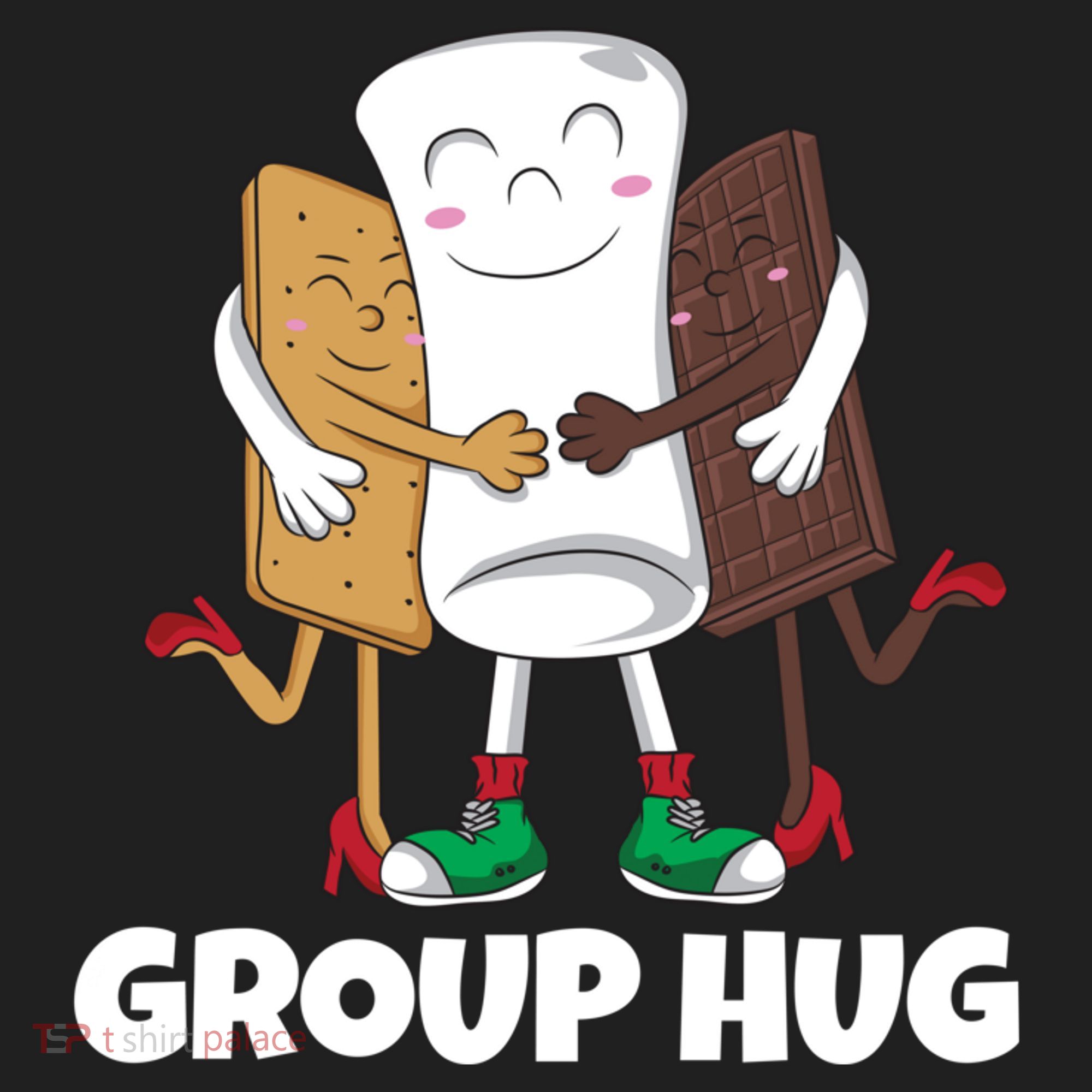 Funny Smores Marshmallow Chocolate Camping Group Hug Beanie