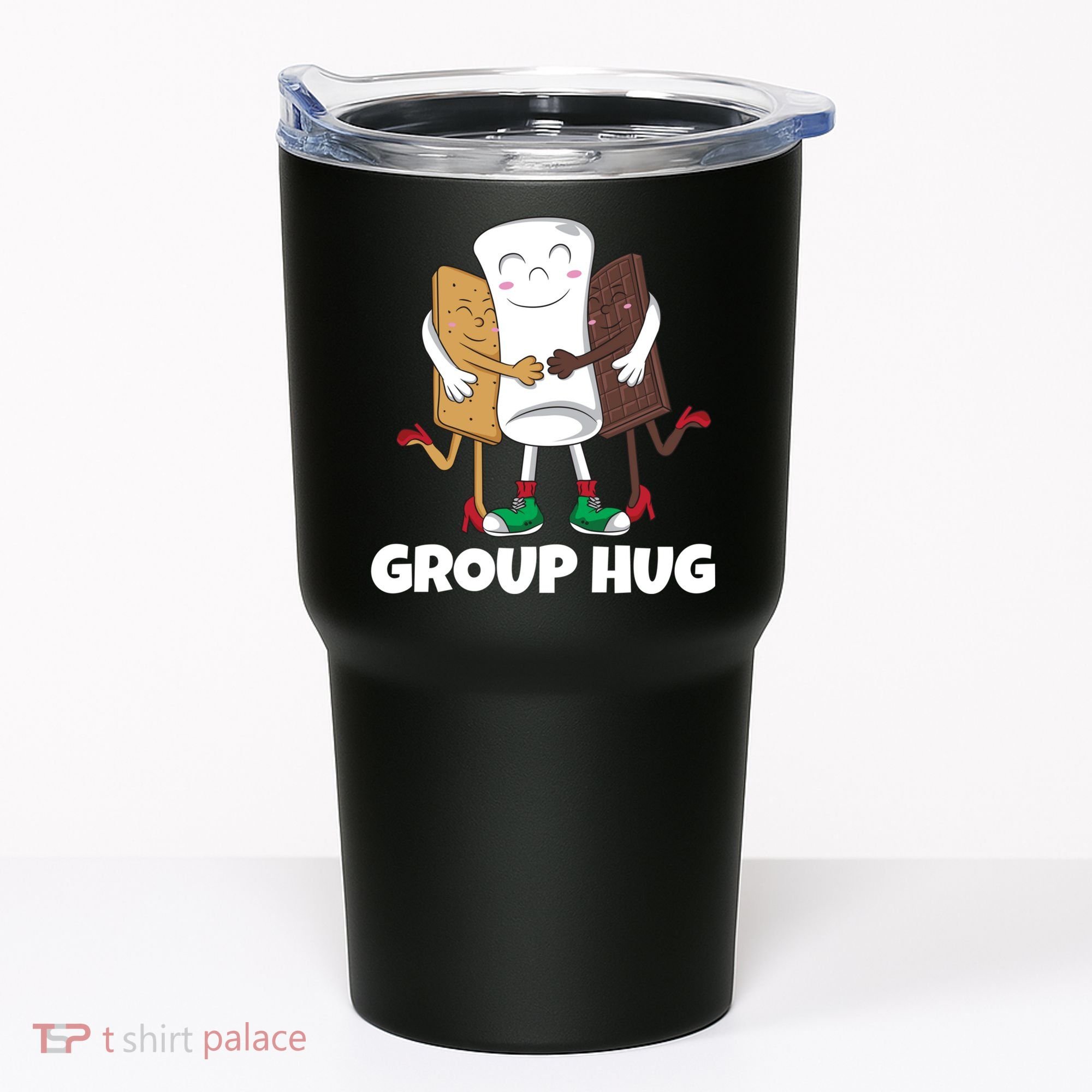 Funny Smores Marshmallow Chocolate Camping Group Hug Tumbler