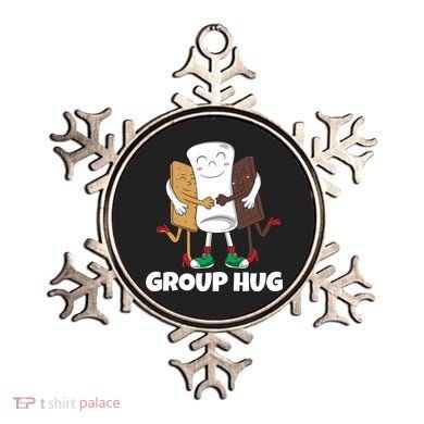 Funny Smores Marshmallow Chocolate Camping Group Hug Ornament