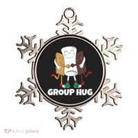 Funny Smores Marshmallow Chocolate Camping Group Hug Ornament thumb 0
