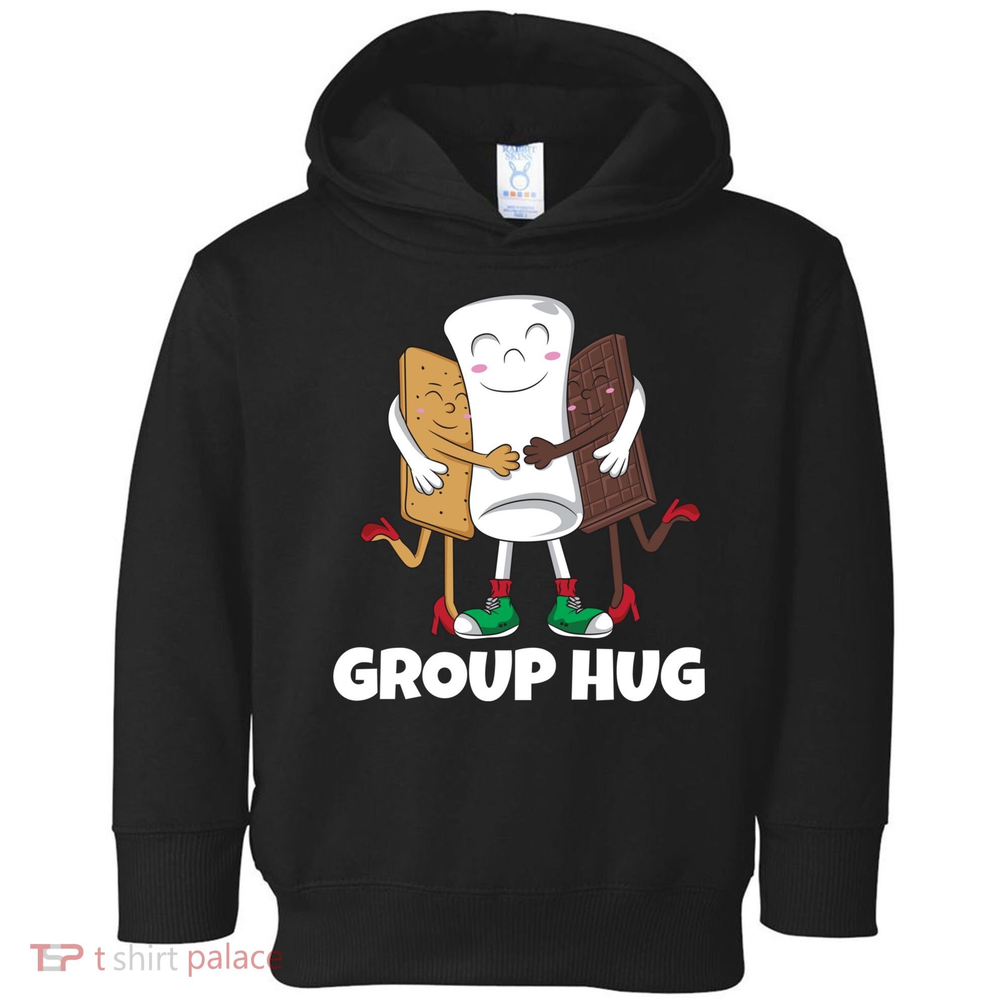 Funny Smores Marshmallow Chocolate Camping Group Hug Toddler Hoodie
