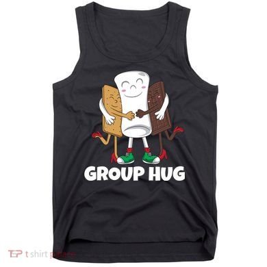 Funny Smores Marshmallow Chocolate Camping Group Hug Tank Top