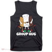 Funny Smores Marshmallow Chocolate Camping Group Hug Tank Top thumb 0